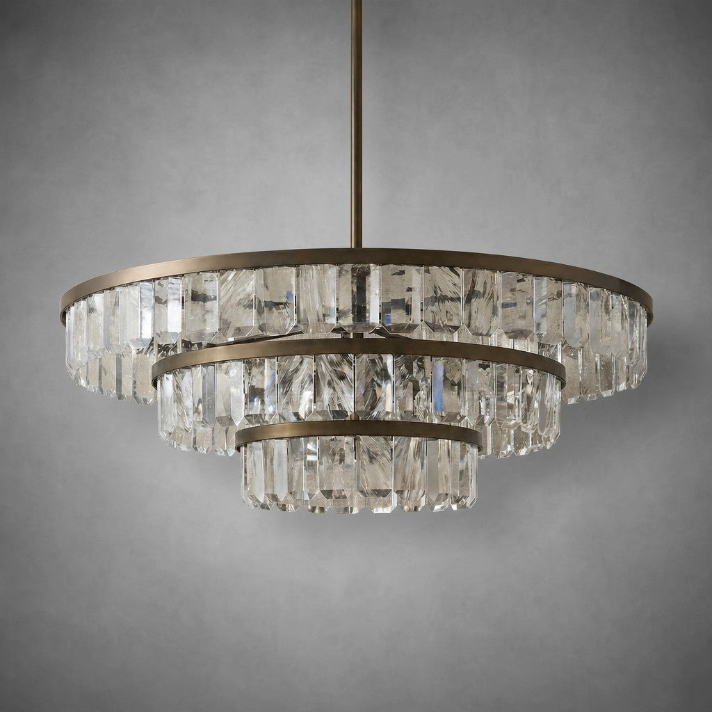 Selene Round Crystal Chandelier