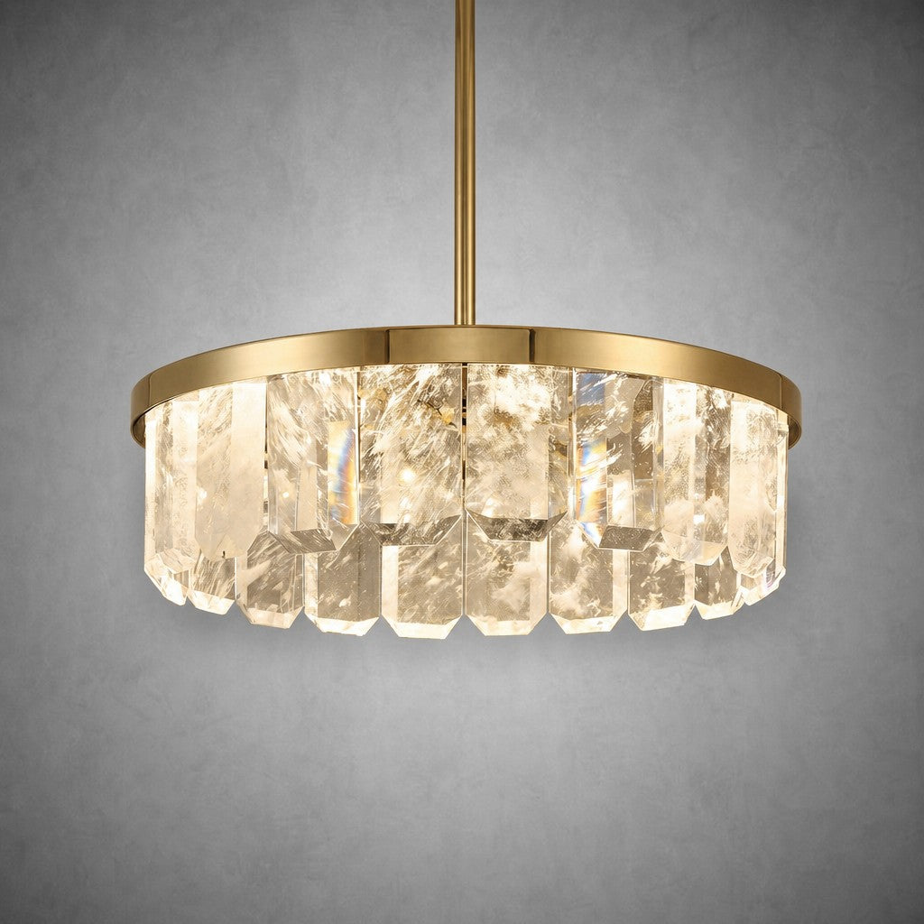 Selene Round Crystal Chandelier