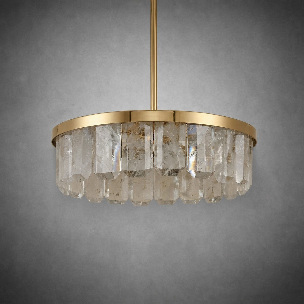 Selene Round Crystal Chandelier