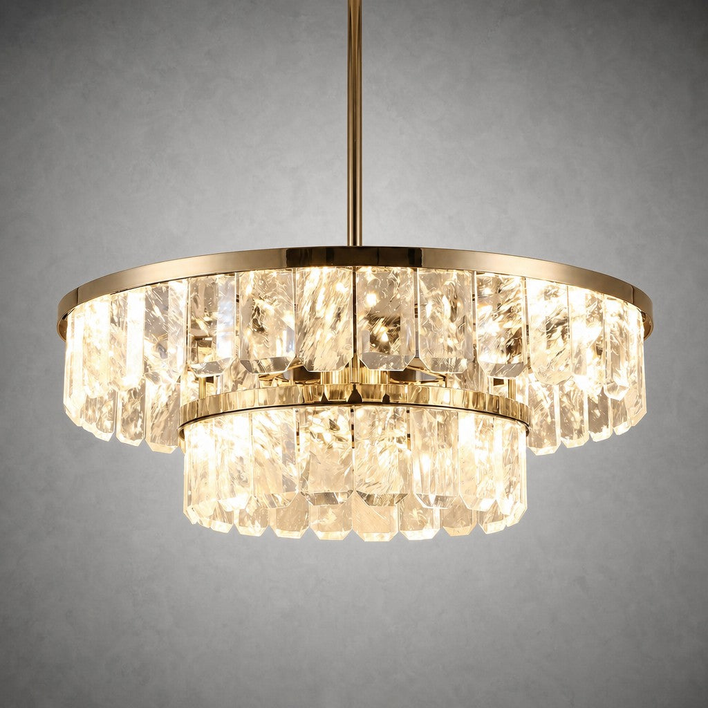 Selene Round Crystal Chandelier