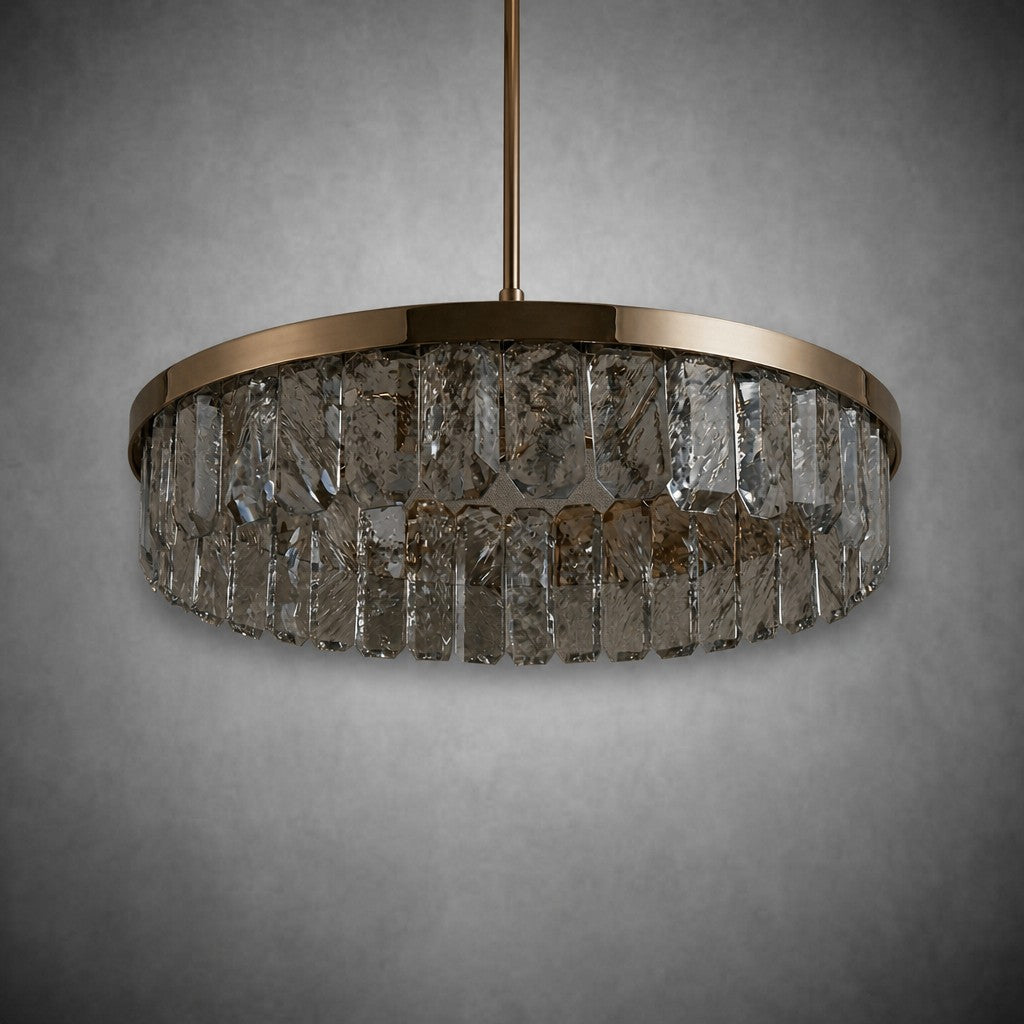 Selene Round Crystal Chandelier