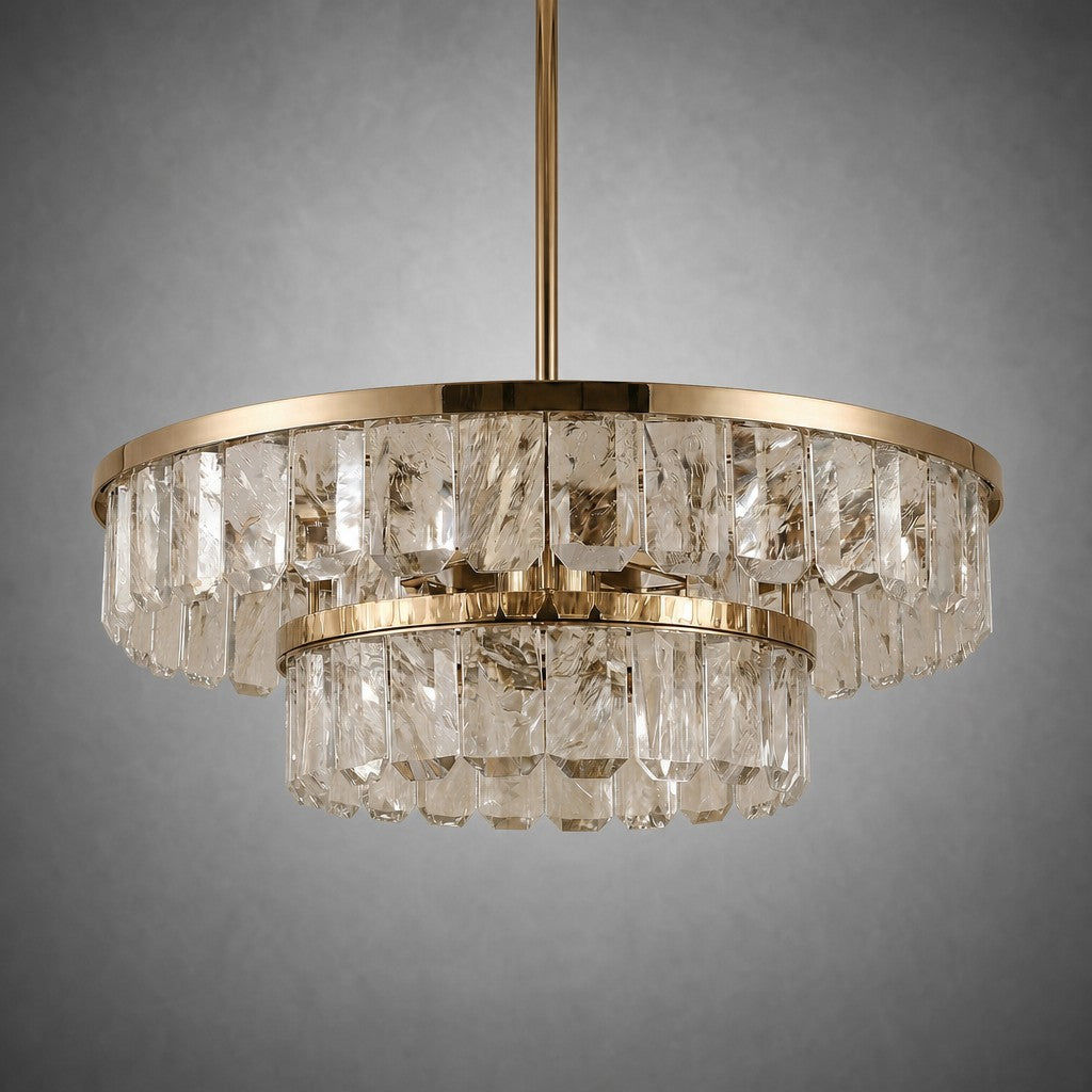Selene Round Crystal Chandelier