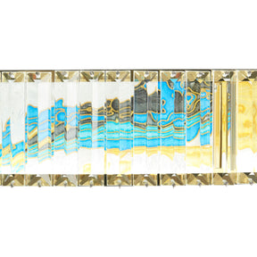 Sharyn Modern Round Colorful Crystal Chandelier