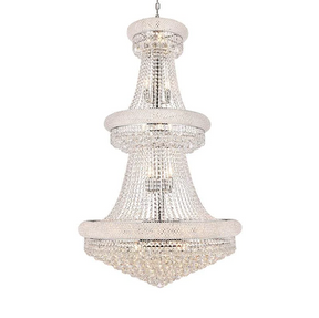 Luxury French Empire Chandelier for Villa Hall Ceiling Three-layers Crystal Light for Hotel Lobby