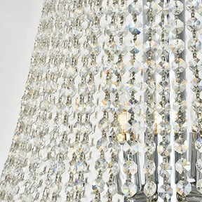 Luxury French Empire Chandelier for Villa Hall Ceiling Three-layers Crystal Light for Hotel Lobby
