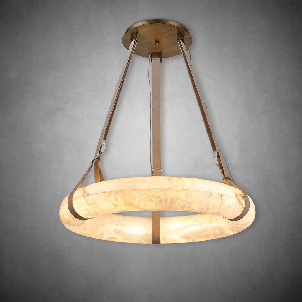 Single Ring Pendant Alabaster