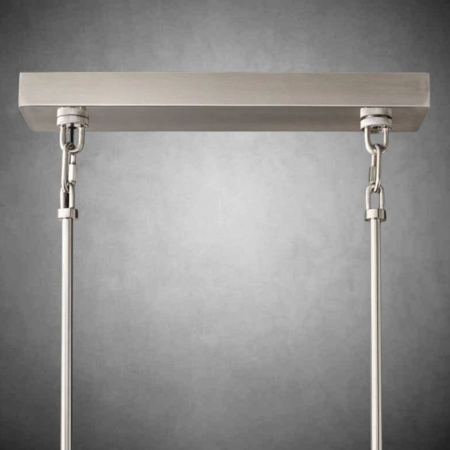 Sireno Clear Glass Rectangular Chandelier 59" 77"