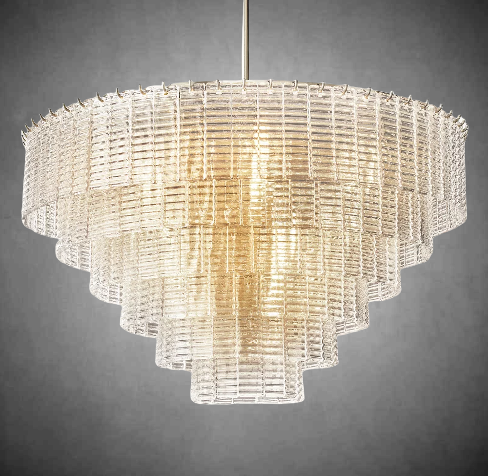 Sireno Clear Glass Round Chandelier
