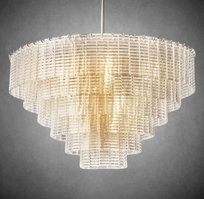 Sireno Clear Glass Round Chandelier