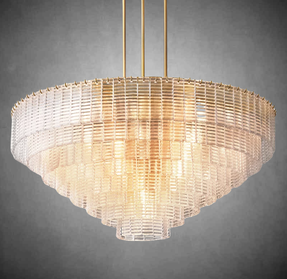 Sireno Clear Glass Round Chandelier