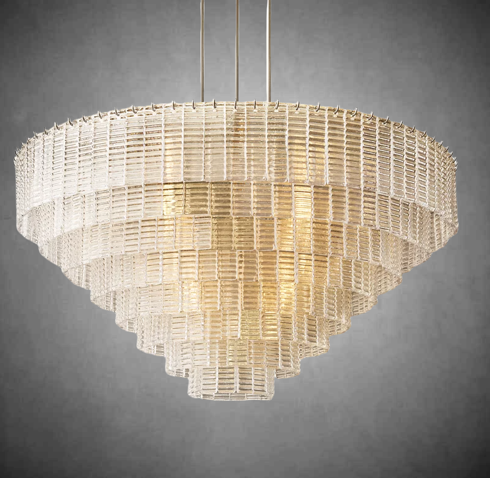Sireno Clear Glass Round Chandelier