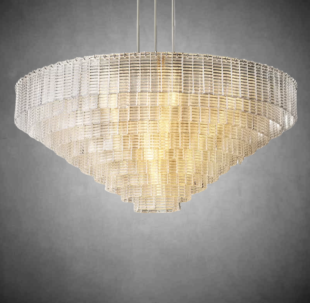 Sireno Clear Glass Round Chandelier