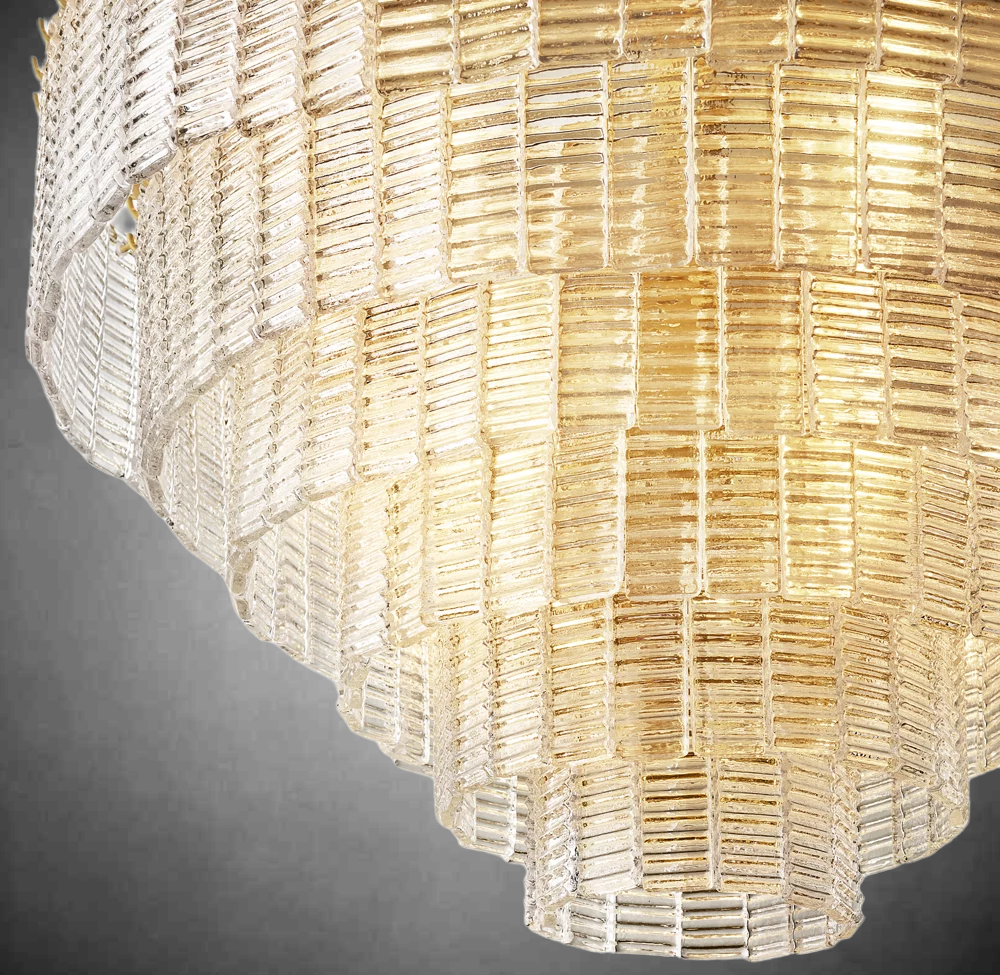 Sireno Clear Glass Round Chandelier