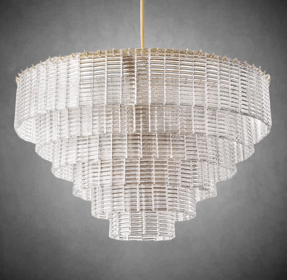 Sireno Clear Glass Round Chandelier