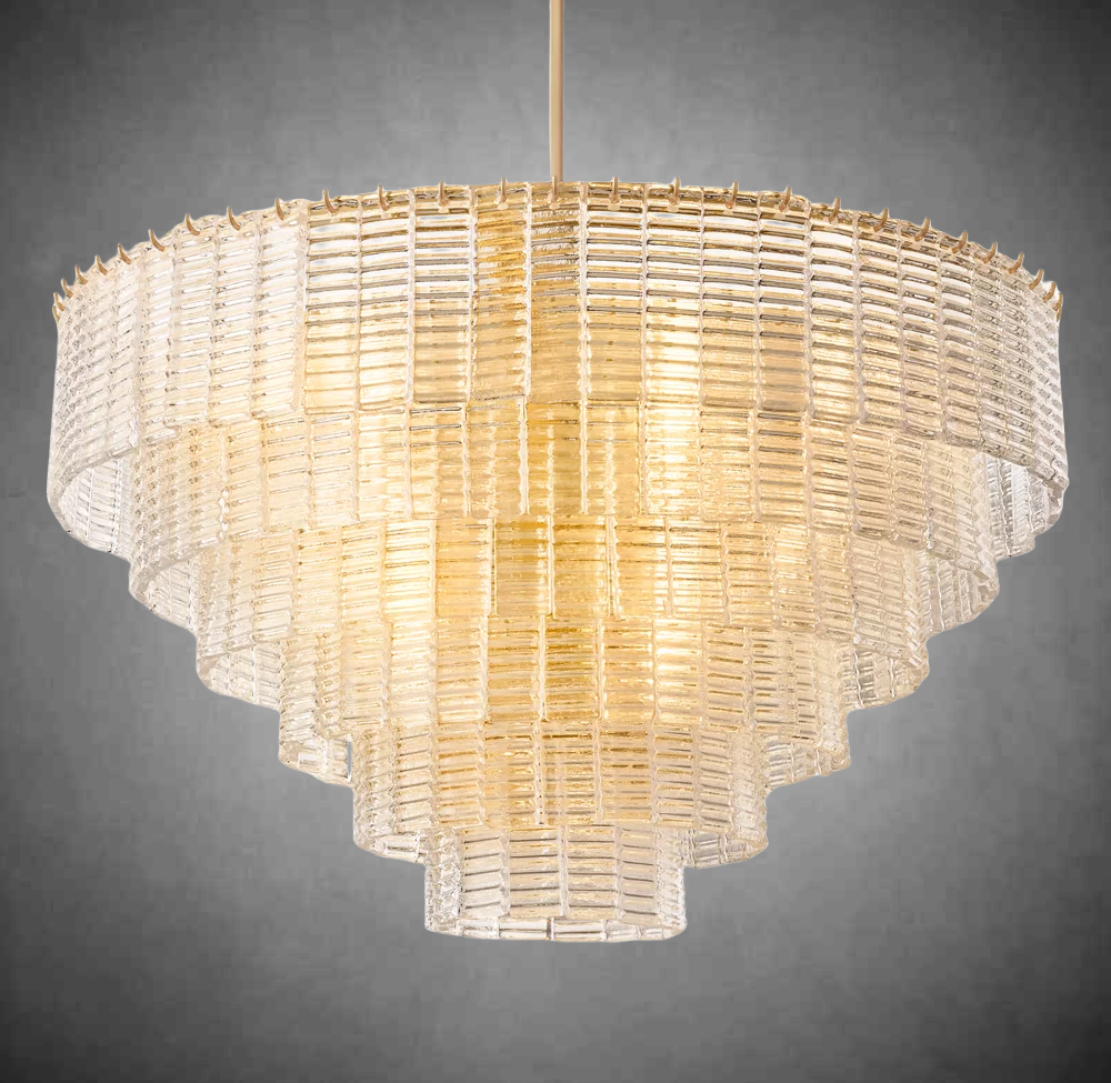 Sireno Clear Glass Round Chandelier