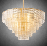 Sireno Clear Glass Round Chandelier