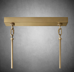 Sireno Smoke Glass Rectangular Chandelier 59" 77"