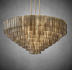 Sireno Smoke Glass Round Chandelier