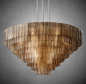 Sireno Smoke Glass Round Chandelier