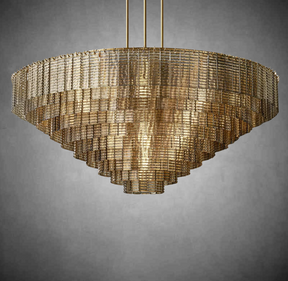 Sireno Smoke Glass Round Chandelier