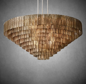 Sireno Smoke Glass Round Chandelier