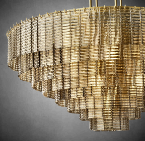 Sireno Smoke Glass Round Chandelier