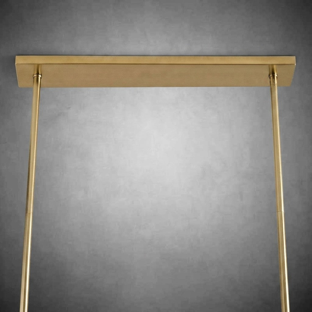 Solene Alabaster Linear Chandelier 45"