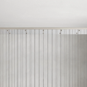 Solitaire Glass Linear Chandelier Lighting 37'' 50'' 70'' 87"W 120"W