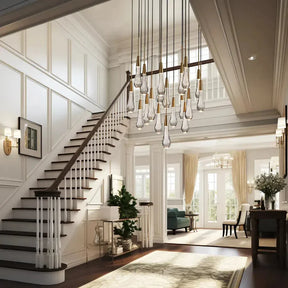 Solitaire Modern 17'' 24'' 36'' 58'' Round Chandelier Lighting