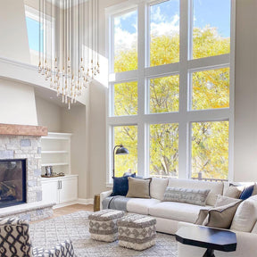 Solitaire Modern 17'' 24'' 36'' 58'' Round Chandelier Lighting