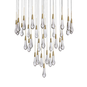 Solitaire Modern 17'' 24'' 36'' 58'' Round Chandelier Lighting