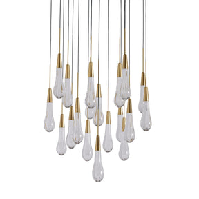 Solitaire Modern 17'' 24'' 36'' 58'' Round Chandelier Lighting