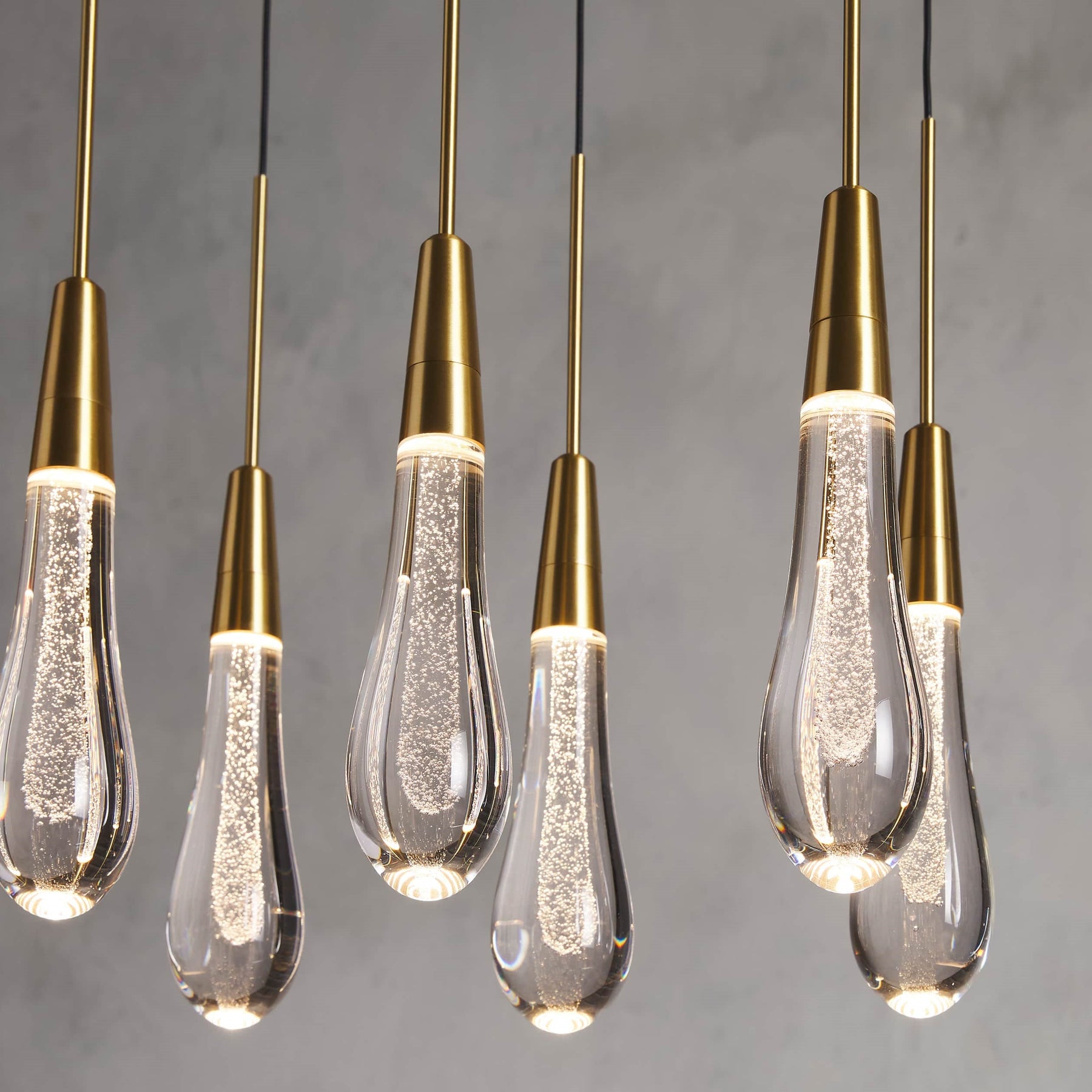 Solitaire Modern 37" Linear Chandelier