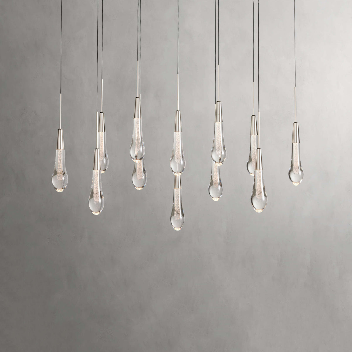 Solitaire Modern 37" Linear Chandelier