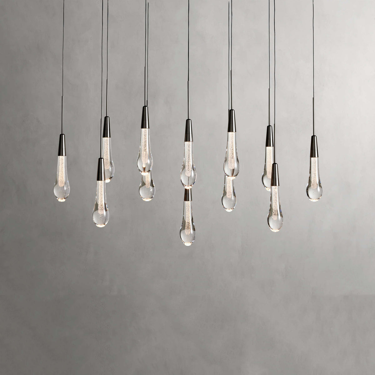 Solitaire Modern 37" Linear Chandelier