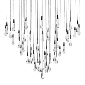 SOLITAIRE ROUND CHANDELIER 58"D