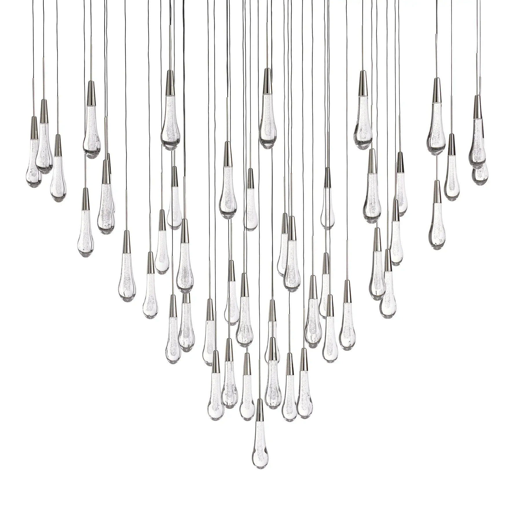 SOLITAIRE ROUND CHANDELIER 58"D