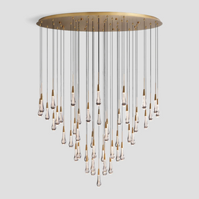 SOLITAIRE ROUND CHANDELIER 58"D