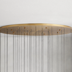SOLITAIRE ROUND CHANDELIER 58"D