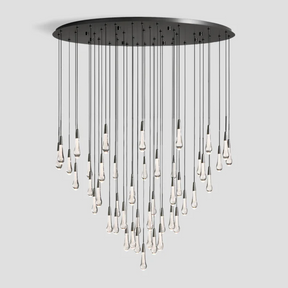 SOLITAIRE ROUND CHANDELIER 58"D