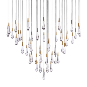 SOLITAIRE ROUND CHANDELIER 58"D