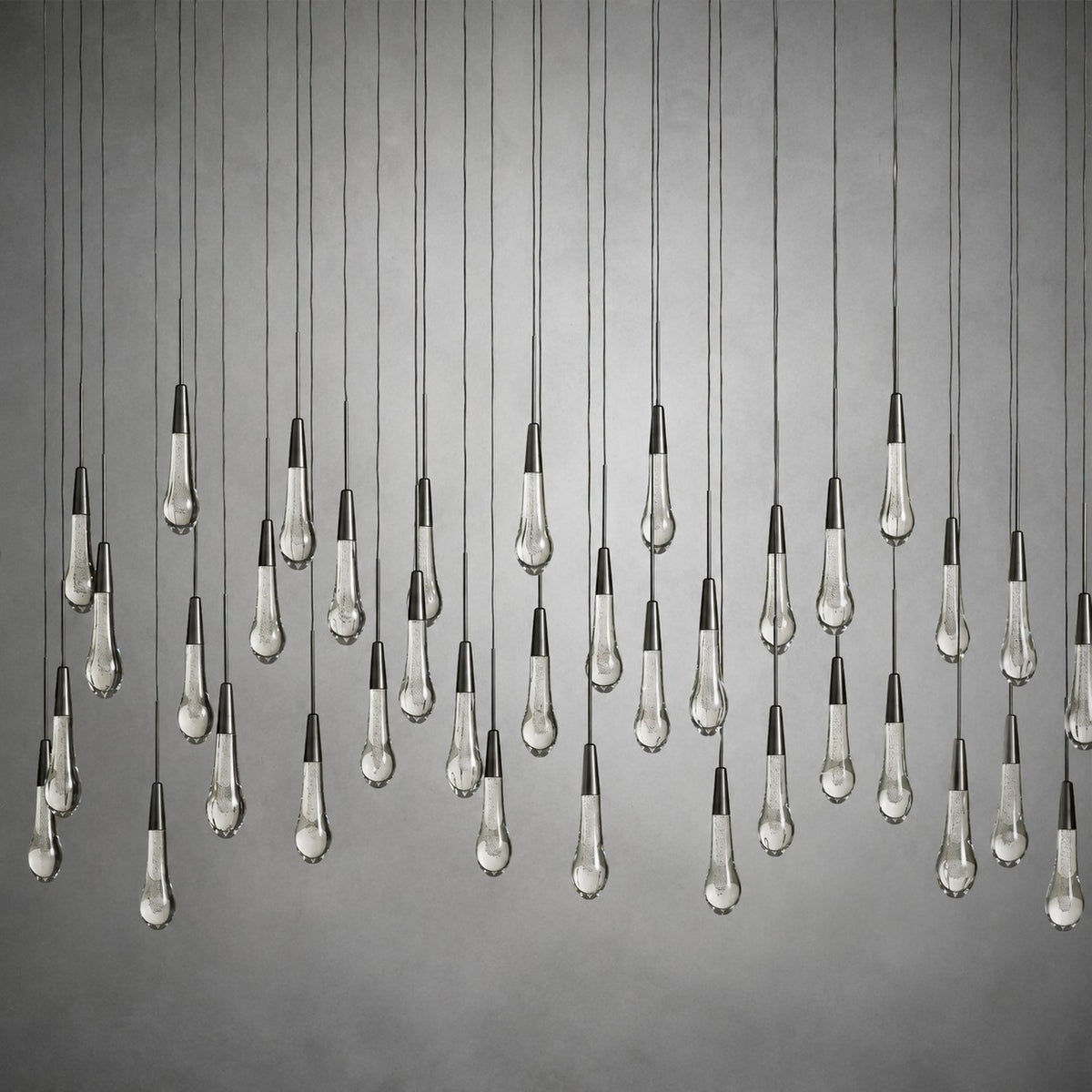 Soltaire Glass Linear Chandelier Lighting 37'' 50'' 70'' 87"W 120"W