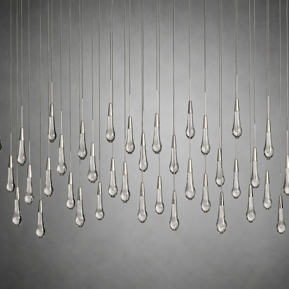 Soltaire Glass Linear Chandelier Lighting 37'' 50'' 70'' 87"W 120"W
