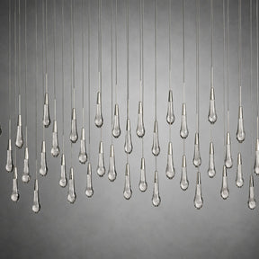Soltaire Glass Linear Chandelier Lighting 37'' 50'' 70'' 87"W 120"W