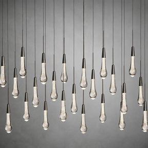Soltaire Glass Linear Chandelier Lighting 37'' 50'' 70'' 87"W 120"W