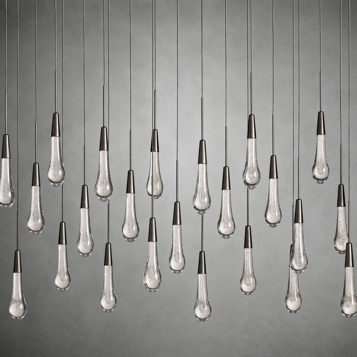 Soltaire Glass Linear Chandelier Lighting 37'' 50'' 70'' 87"W 120"W