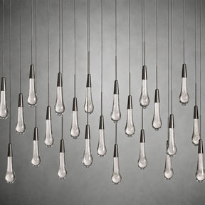Soltaire Glass Linear Chandelier Lighting 37'' 50'' 70'' 87"W 120"W