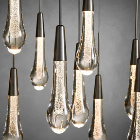 Soltaire Glass Linear Chandelier Lighting 37'' 50'' 70'' 87"W 120"W