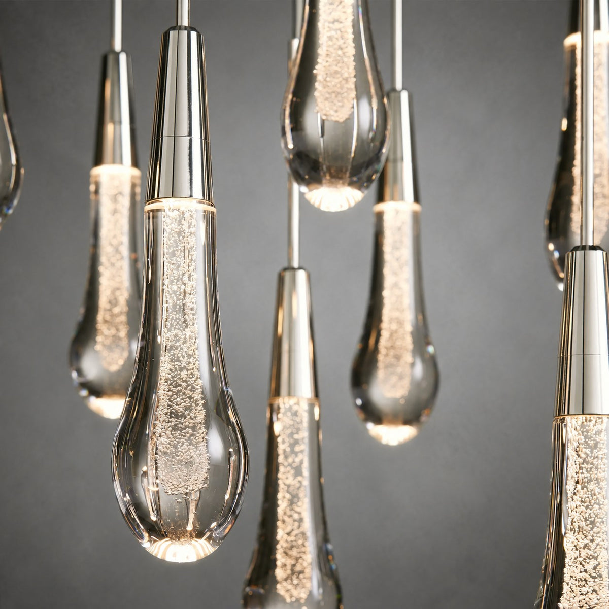 Soltaire Glass Linear Chandelier Lighting 37'' 50'' 70'' 87"W 120"W
