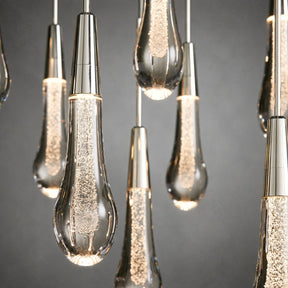 Soltaire Glass Linear Chandelier Lighting 37'' 50'' 70'' 87"W 120"W